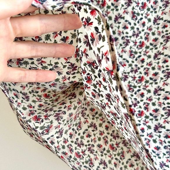 Don’t Ask Why Floral Print Cold Shoulder Flowy Women's Top, One Size - Picture 5 of 16